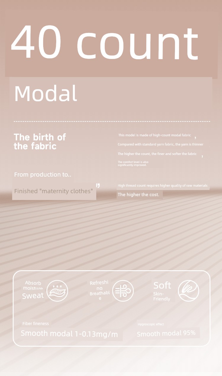 Modal Summer, Autumn, and Winter Maternity Wear with Chest Pads, Pure Cotton Postpartum October Maternity Nursing Pajamas and Loungewear — 3
