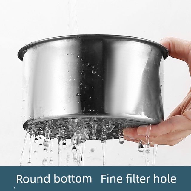 Stainless steel swan drain basket kitchen sink hanging drain rack wet and dry separation hook garbage washing filter basket