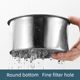 Stainless steel swan drain basket kitchen sink hanging drain rack wet and dry separation hook garbage washing filter basket