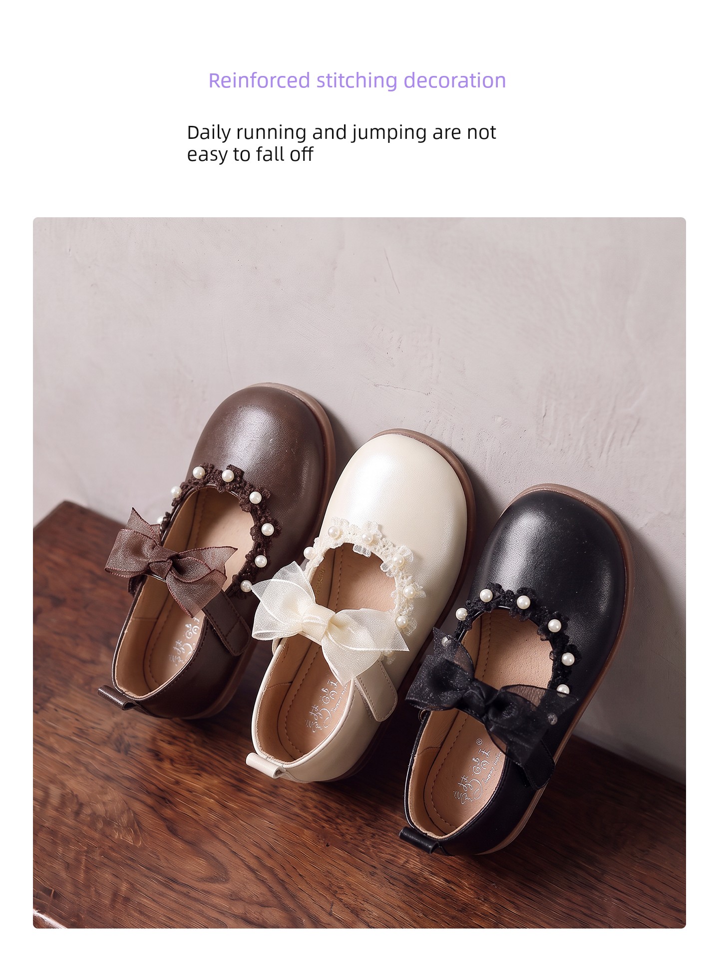 White Kids Soft Bottom Women's Baby Fall and Winter Princess Shoes — 4
