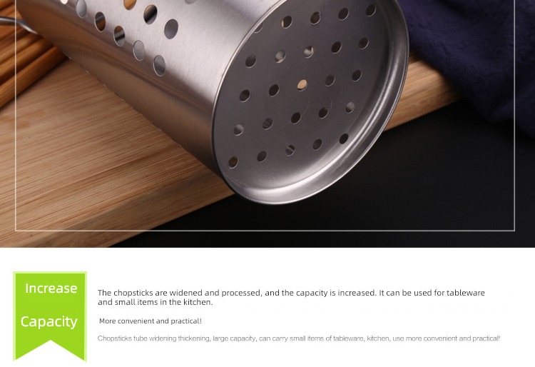 stainless steel Chopsticks tube   Chopsticks cage   tubular chopsticks holder Chopstick basket Chopstick cage household Chopstick bucket Tachyon Chopsticks tube Storage cylinder