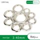 Iron air eye button silver white corn buckle hollow rivet buckle light box cloth metal button eye display stand advertising tag button eye