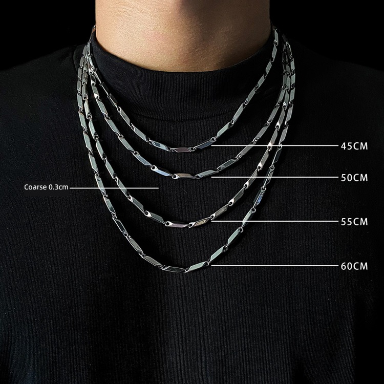 American style Retro Basketball Titanium steel Ins wind male Necklace