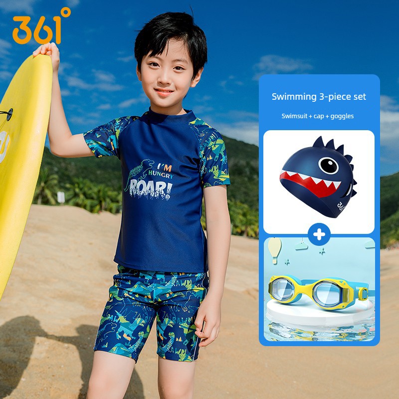 361 Kidsren's Swimsuit Boys' Split Swimsuit 2026 New Summer Swimsuit for Middle and Large Kidsren — 8