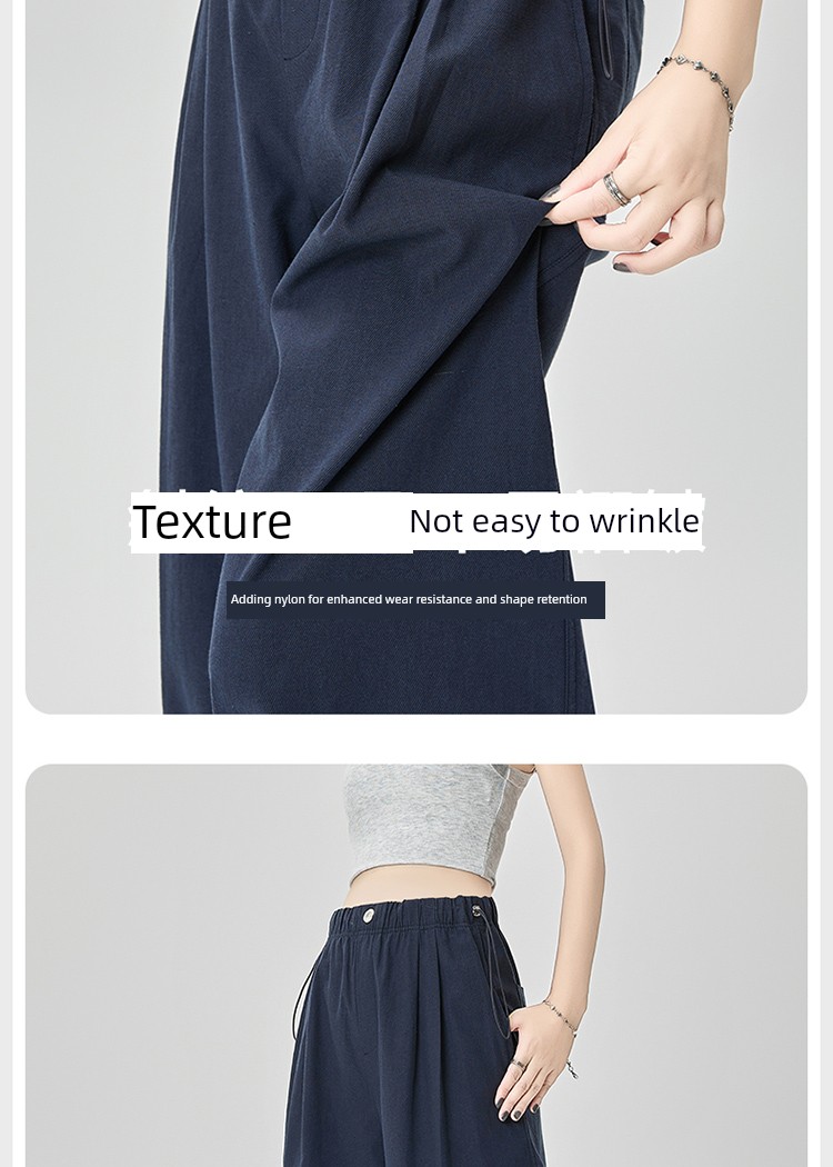 Maternity Pants for Autumn That Don'T Squeeze the Belly, Wide-Leg Pants for Summer, Thin Straight-Leg Pants for Pregnant Women, Petite Long Pants for Autumn — 8
