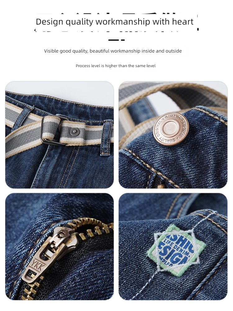 Tannin 13oz in pound Autumn and winter Plush Jeans