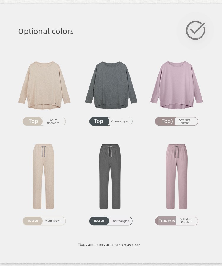 Women's Bamboo Fiber Spring and Autumn Leggings Home Wear — 11