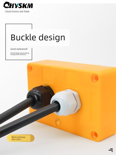 Waterproof joints, waterproof plugs, waterproof plastic Gurgle head connector M12*1.5 national standard cable head 10