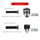 Adapted to the electric drill reverse teeth Rossi charging drill cross reverse teeth screw drill head drill clip screw accessories