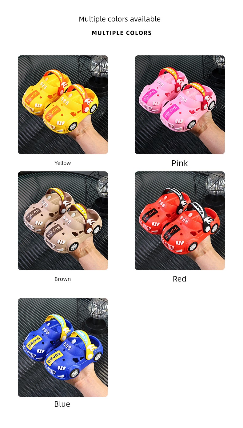 Children's Clogs for Boys and Girls, Light-Up Closed-Toe Sandals for Summer, Outdoor and Indoor Use, Baby and Kids' Slippers — 9