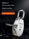304 stainless steel pulley lifting wheel wire rope u-shaped fixed pulley single and double wheel roller small pulley lifting lifting objects save labor