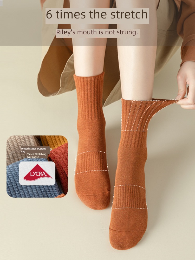 Hosiery children pure cotton black white Autumn  Socks