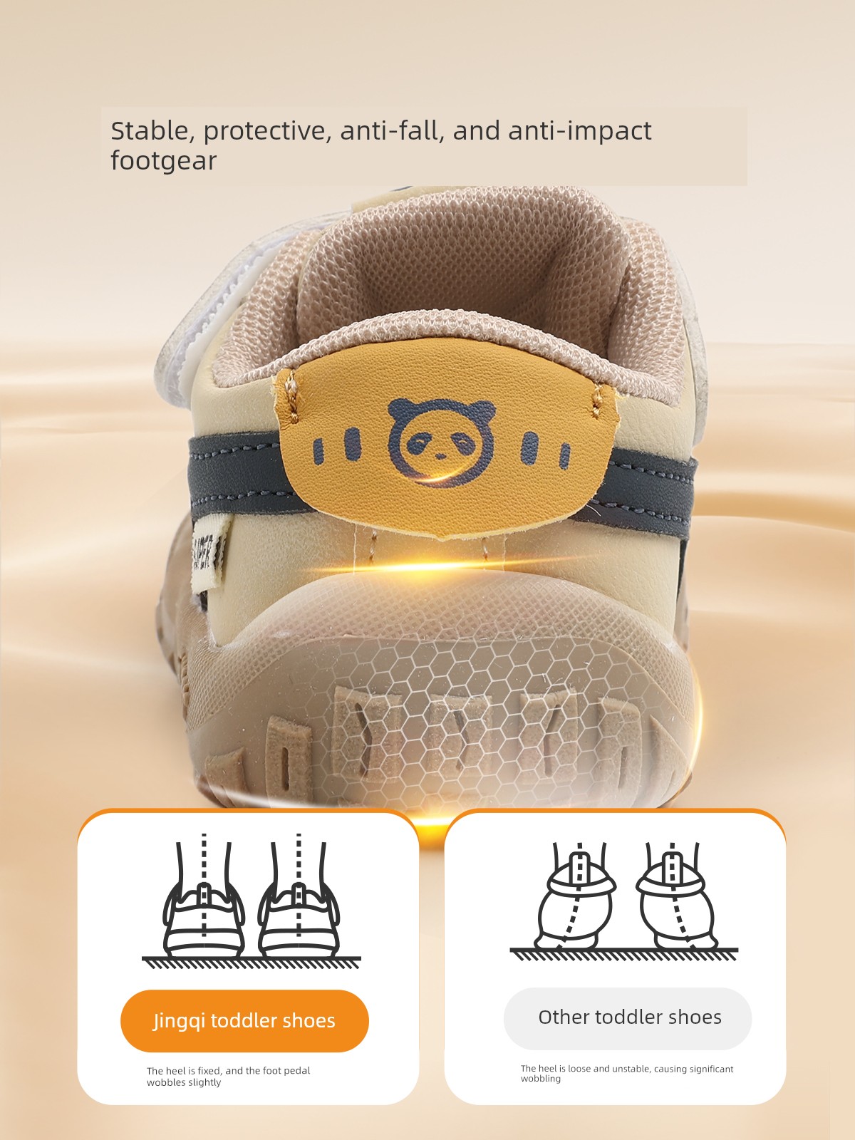 Jq Jingqi Baby Girl Toddler Shoes Infant Soft-Soled Functional Shoes Spring and Autumn New Anti-Kick Breathable Sports Shoes — 3