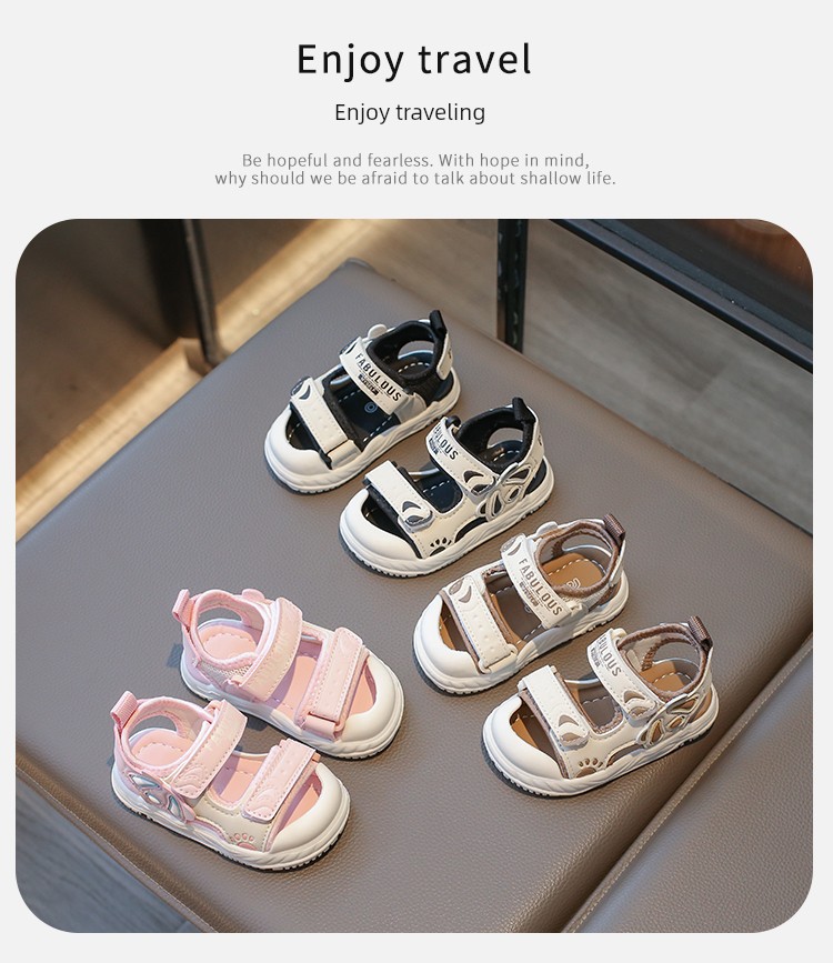 Baby Boy Sandals Summer New Style 0-1-2 Years Old 3-Year-Old Infant Soft-Soled Walking Shoes Children's Closed-Toe Non-Slip Beach Shoes Trendy — 3