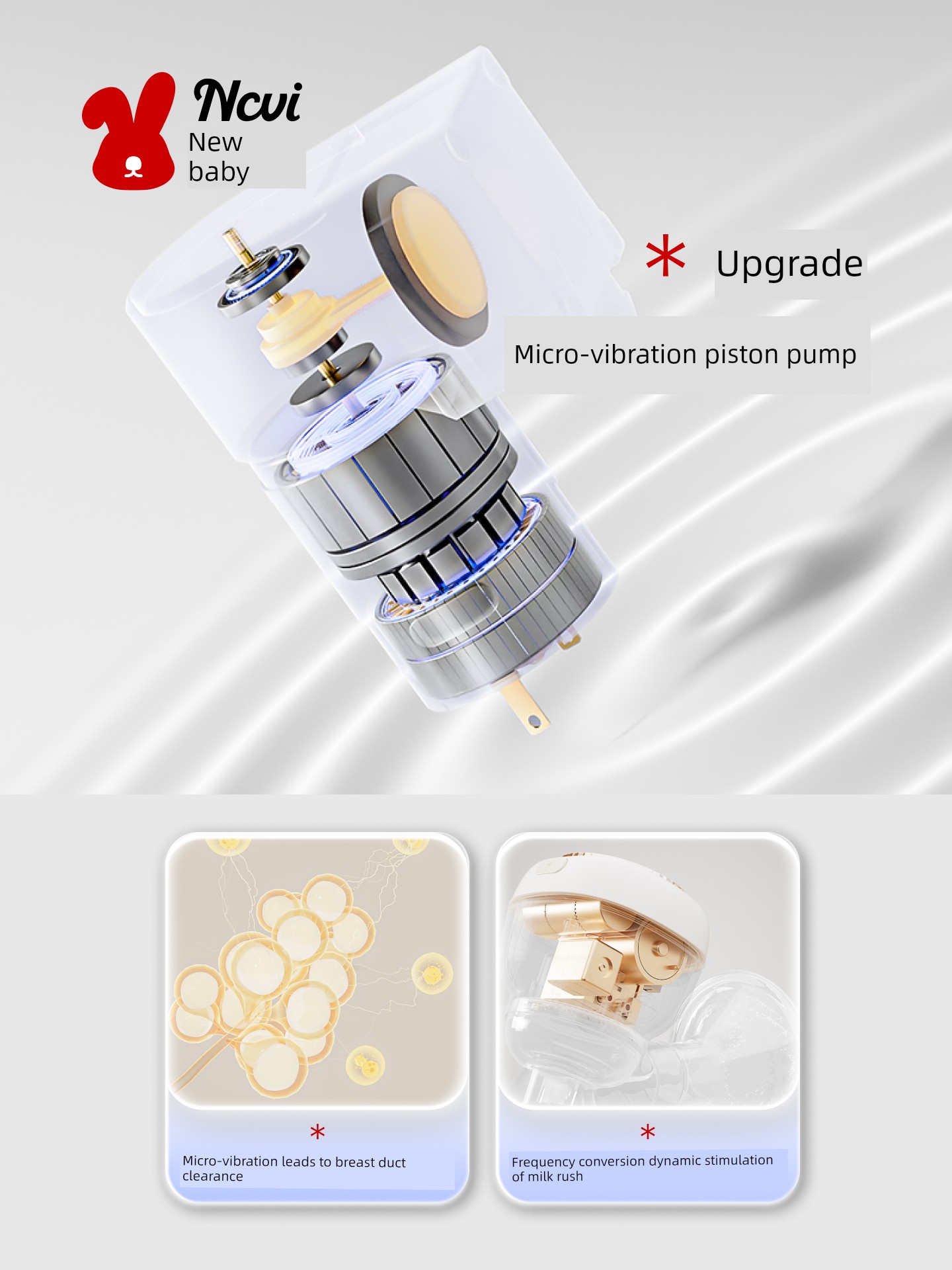 Xinbei Breast Pump, Postpartum All-In-One Electric Fully Automatic Massage Breast Pump, Single-Sided, Portable, Silent, High Suction Power