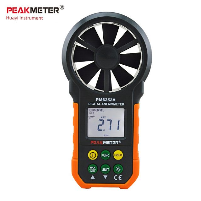 PM6252AB digital anemometer handheld anemometer high-precision air speed tester air temperature and humidity measurement