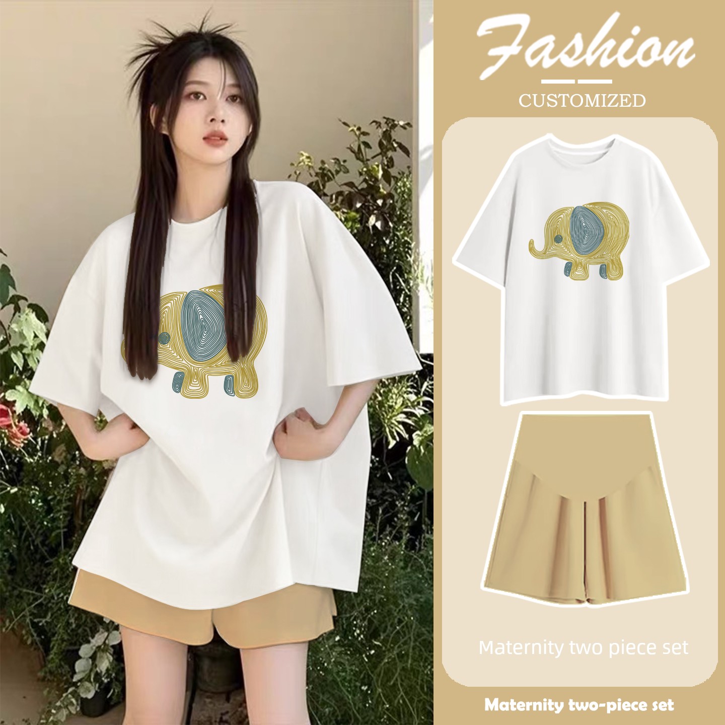 Maternity Set for Summer 2026: New Trendy Tops for Stylish Moms, Maternity Wear That Doesn'T Show Pregnancy, with a High-End Feel, and Maternity Pants — 19
