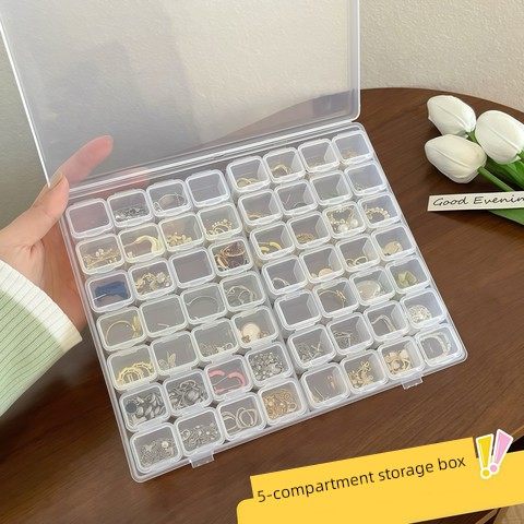 56 grid anti-oxidation jewelry box earring earrings hand jewelry box necklace ring storage bag artifact