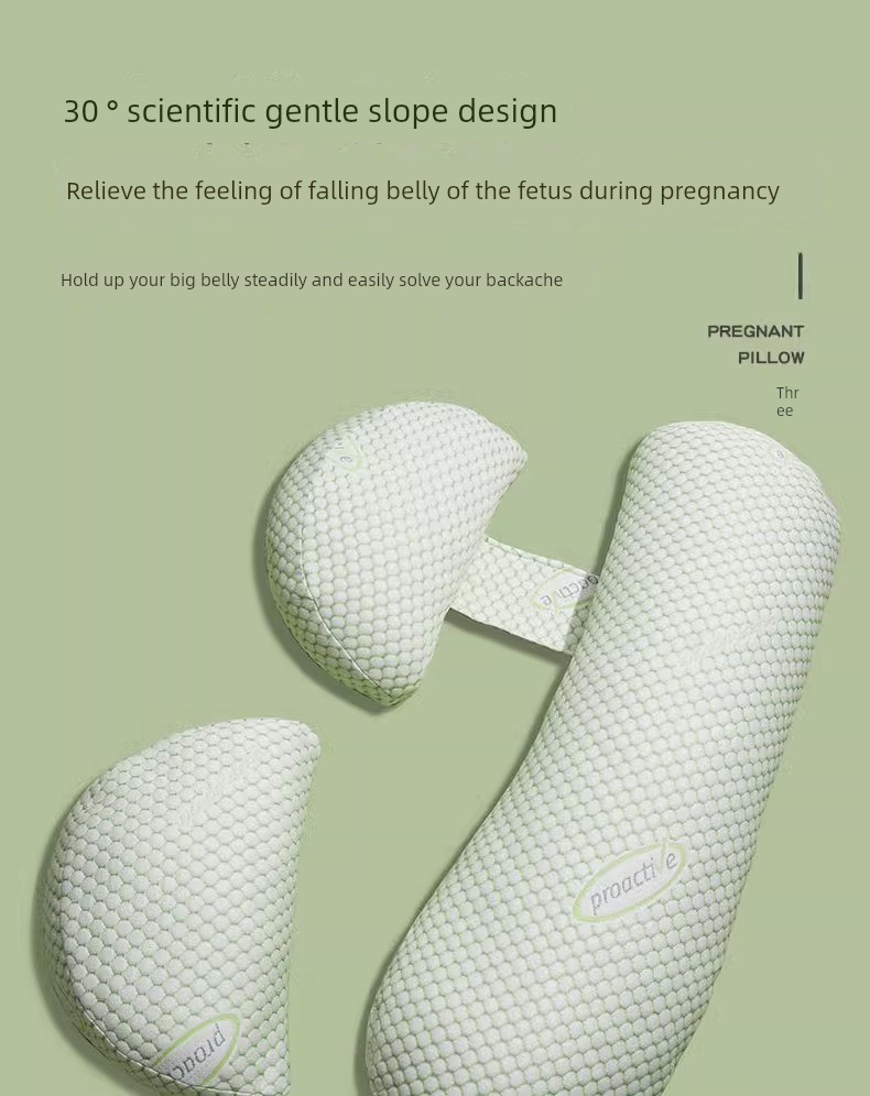 Summer Cool Removable and Washable Pregnancy Pillow Refreshing Non-Stick Pregnant Women Side Sleeping Belly Support Waist Cushion Sleep during Pregnancy — 26