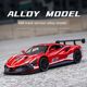 Jiaye 1/32 Fara F488 track version alloy car model return sound and light toy lace sports car box