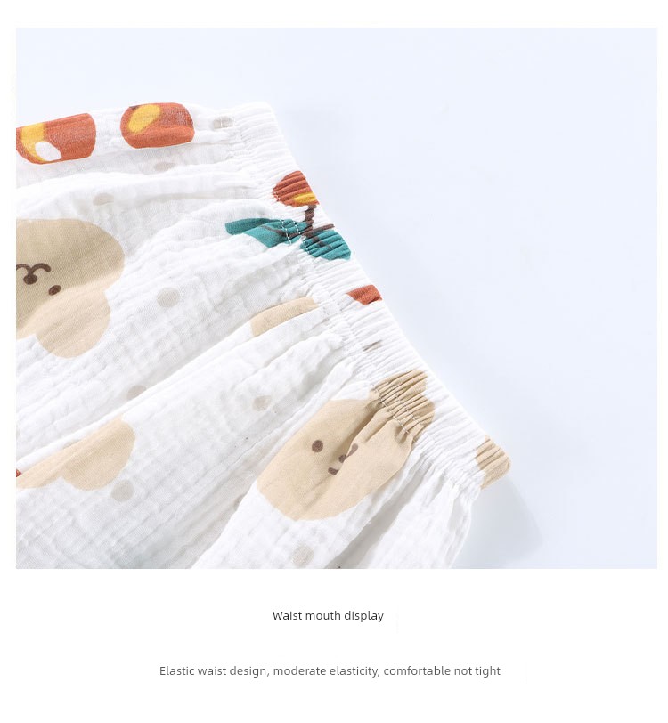 Thin Pure Cotton Summer Baby Long-Sleeved Air Conditioning Room Clothing Pajamas — 14