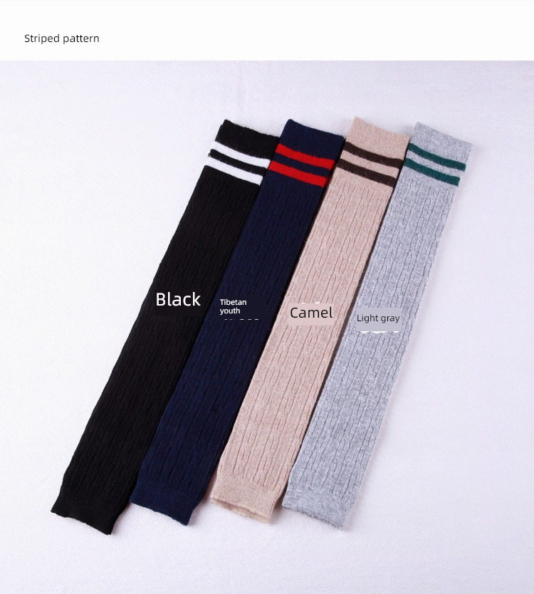 Autumn and winter ma'am keep warm wool lengthen knitting socks