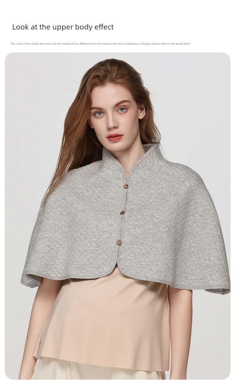 Unisunny Postpartum Shawl Pure Cotton Nursing Clothing Shoulder and Neck Protection for Pregnant Women Postpartum Breastfeeding Cape Suitable for All — 9