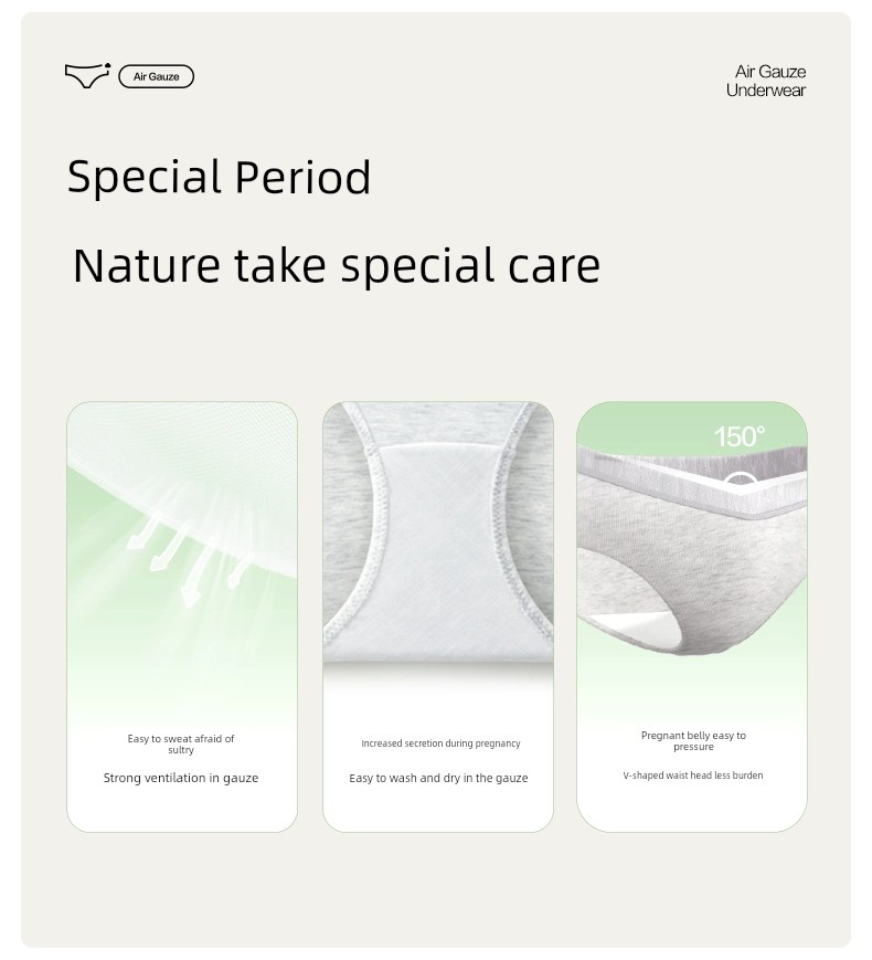 Purcotton Pregnant Women's Underpants Antibacterial High Content in Early, Middle and Late Pregnancy Cotton Crotch Confinement Special Low Waist All Year — 6