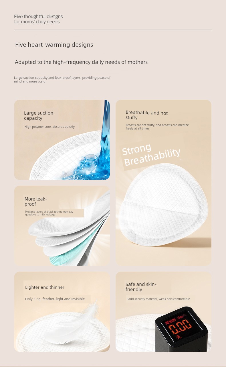 Philips AVENT Anti-Overflow Breast Pad Breastfeeding Postpartum Disposable Breathable Milk Leak-Proof Pad Breast Pad 2 Boxes — 2