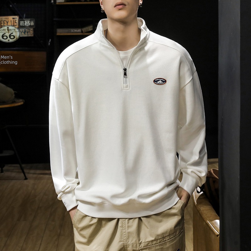 Pounds American style High street 360g spring and autumn Polo shirt Sweater
