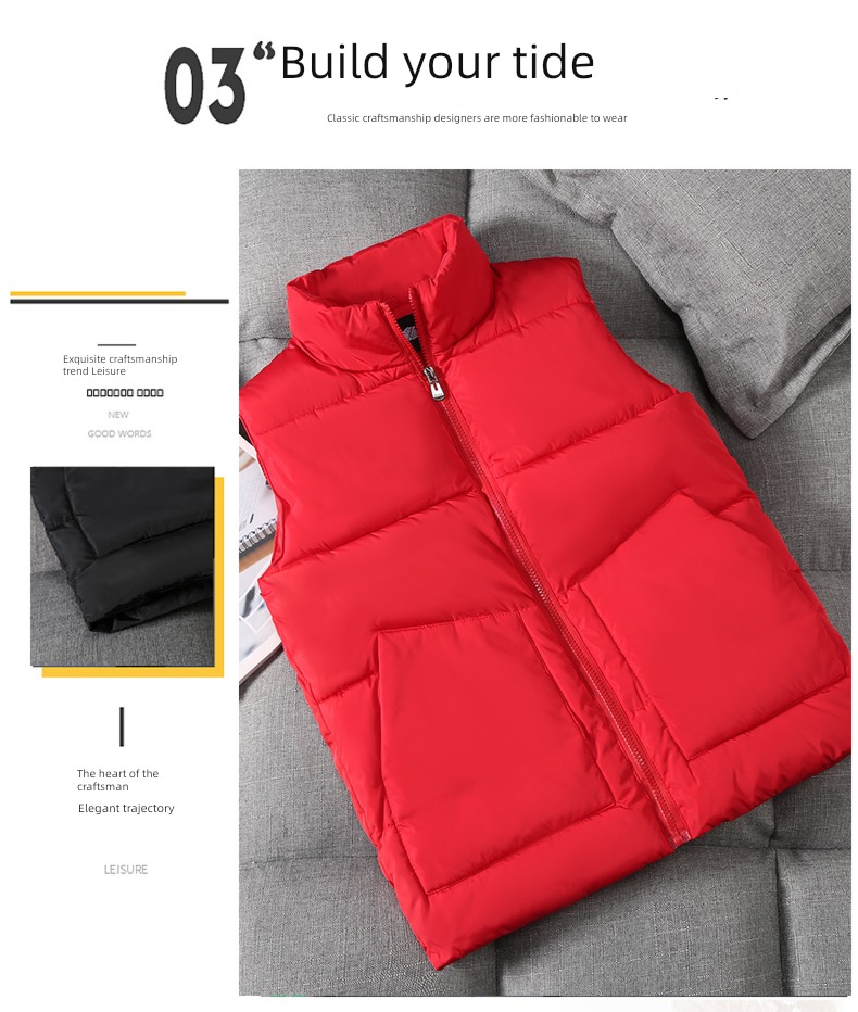 lovers Big size trend thickening Plush keep warm Vest