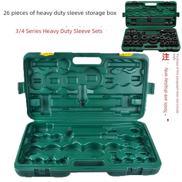 Hardware tool socket wrench ratchet dual-purpose wrench empty box storage box multi-spec tool storage box