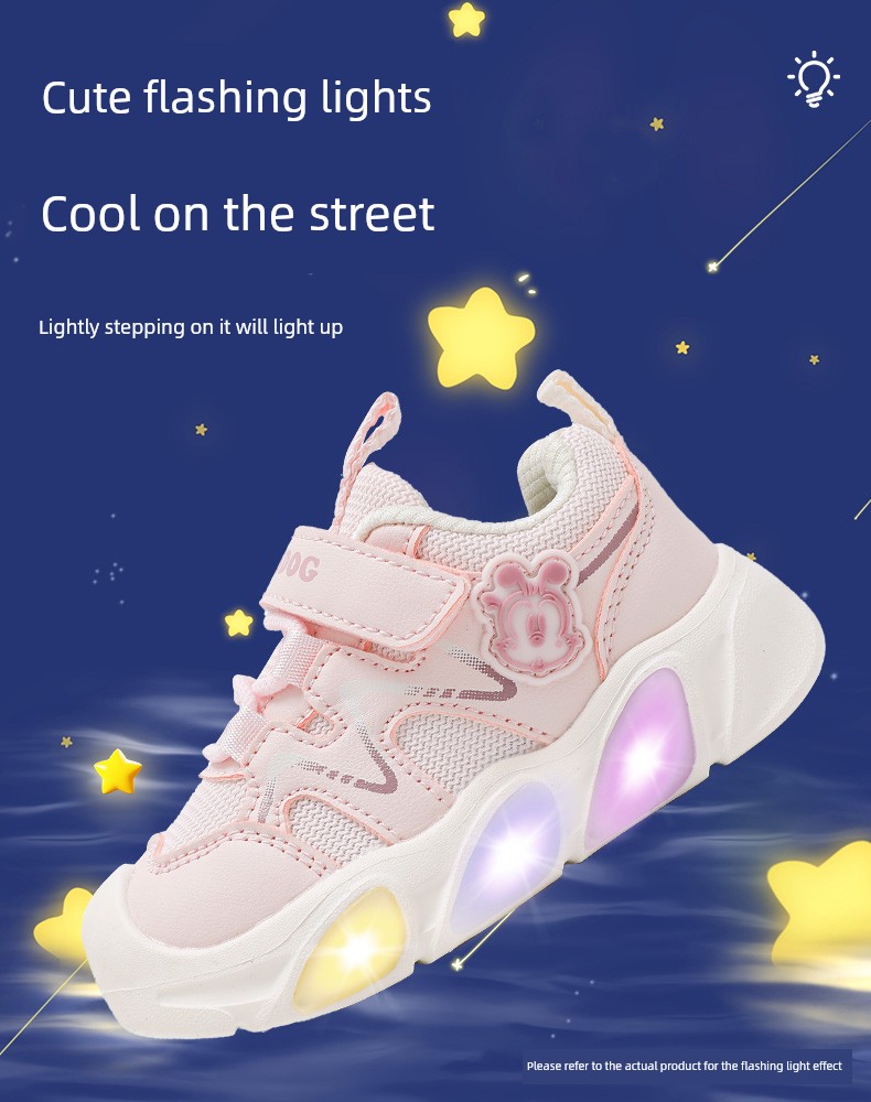 Babudou Children's Shoes, Girls' Shoes, 2026 New Autumn Model, Light-Up Shoes for 1 to 3 Years Old, Baby Light-Up Toddler Shoes — 16