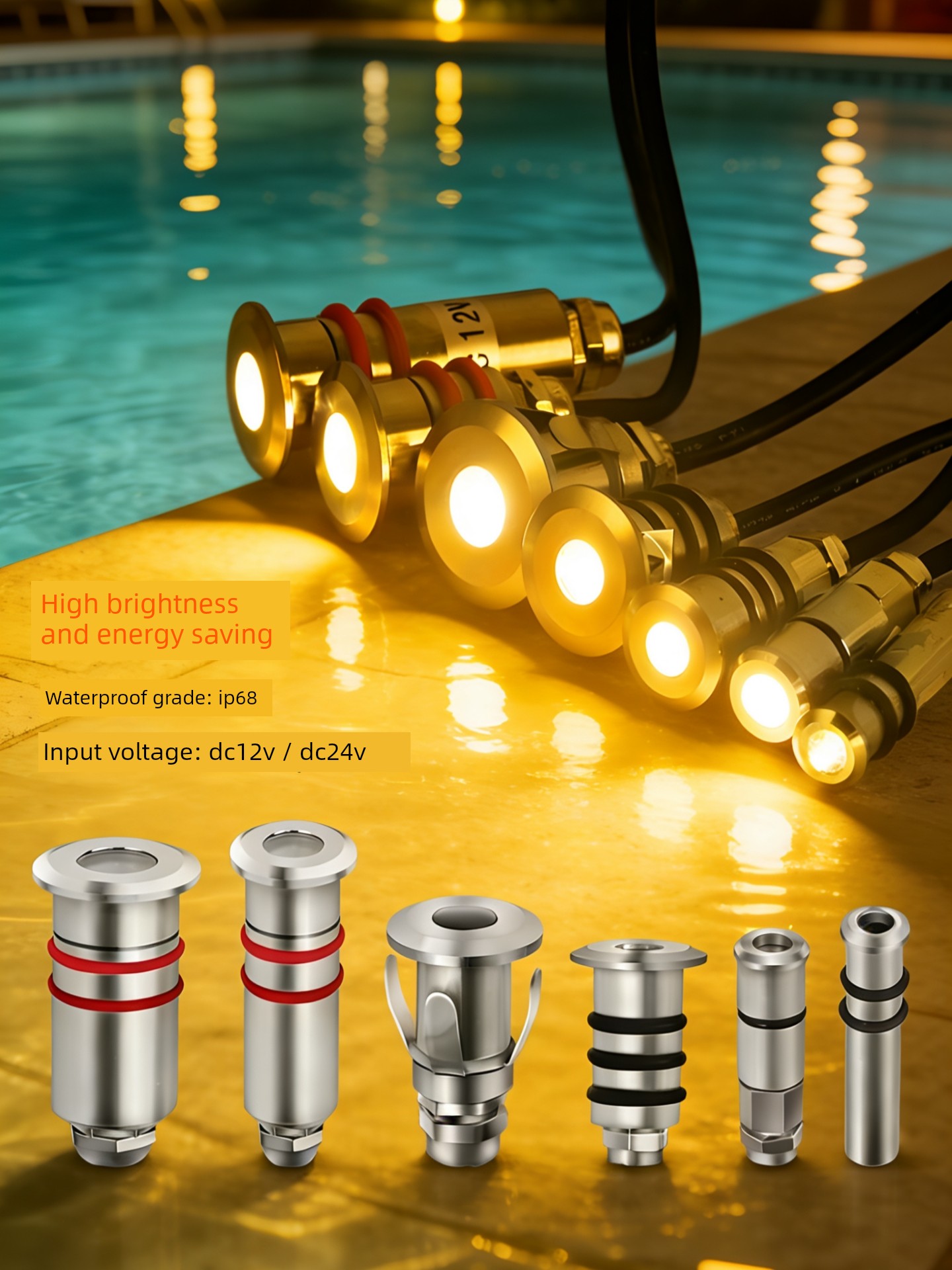 Led Mini Waterproof Embedded Low Voltage 12V Underground Lamp