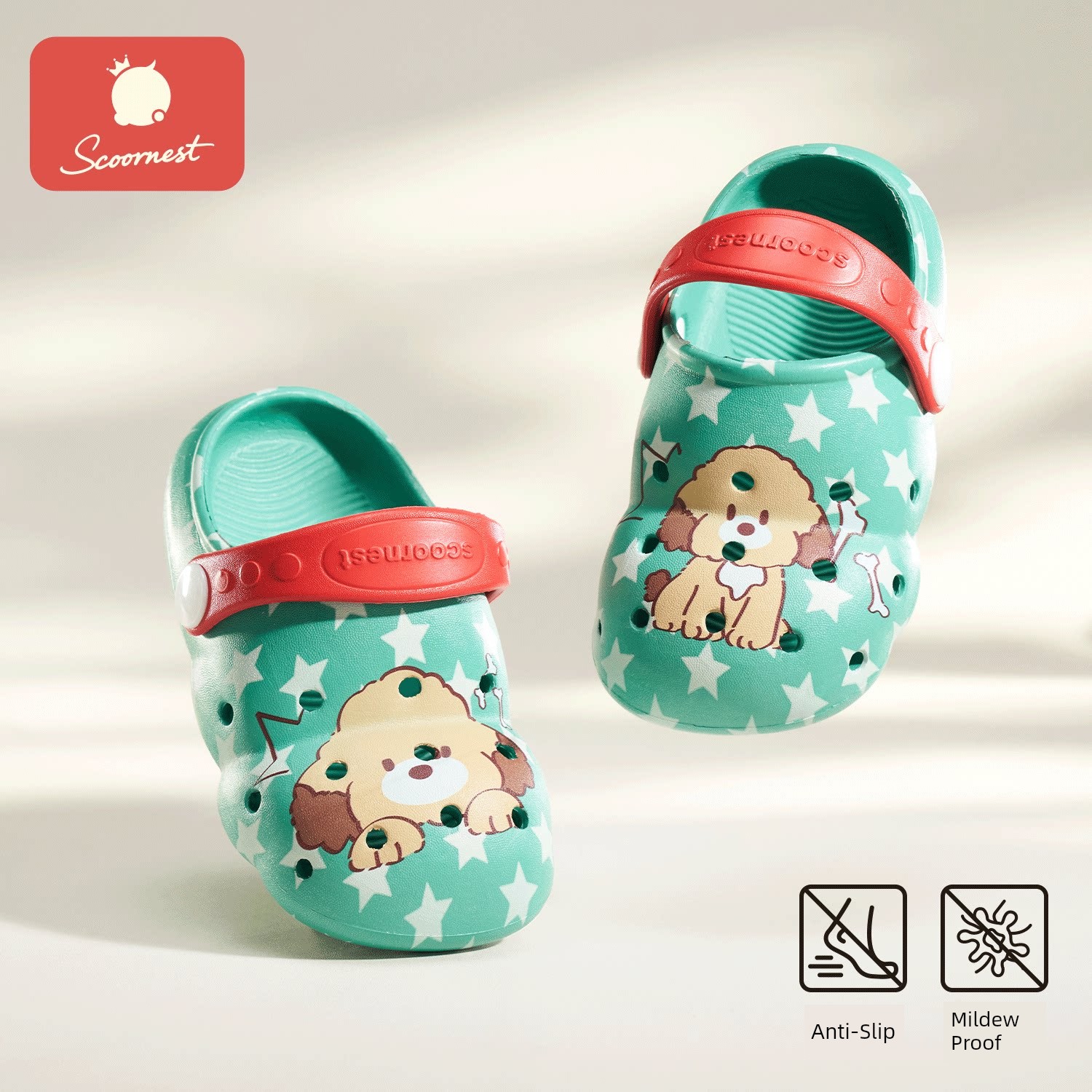 Kechao Children's Clogs Baby Slippers for Boys and Girls Summer Sandals Closed-Toe Toddler Kids Bath Non-Slip Soft Sole — 4