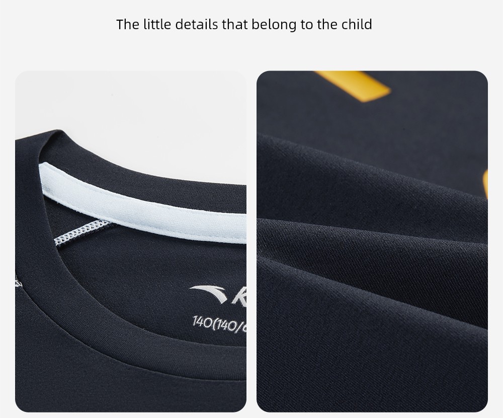 Easy-To-Wash T-Pro Anta Children's T-Shirt for Boys, Summer Sports Quick-Dry Short-Sleeve 2026 New Outdoor Breathable Short T-Shirt — 34