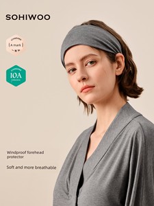 sohiwoo曦物月子发带孕妇产后头巾防风月子帽秋冬竹棉a类月子用品