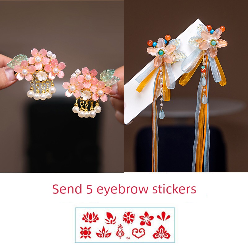 Mid-Autumn Festival Hanfu Hair Accessories for Babies, Chinese Style Super Fairy Butterfly Hair Clips for Little Girls, Ancient Style Super Fairy Hair — 2