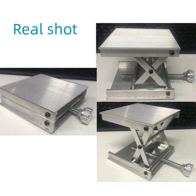 Infrared level ground meter laboratory fine-tuning manual lifting platform aluminum alloy stainless steel bracket platform