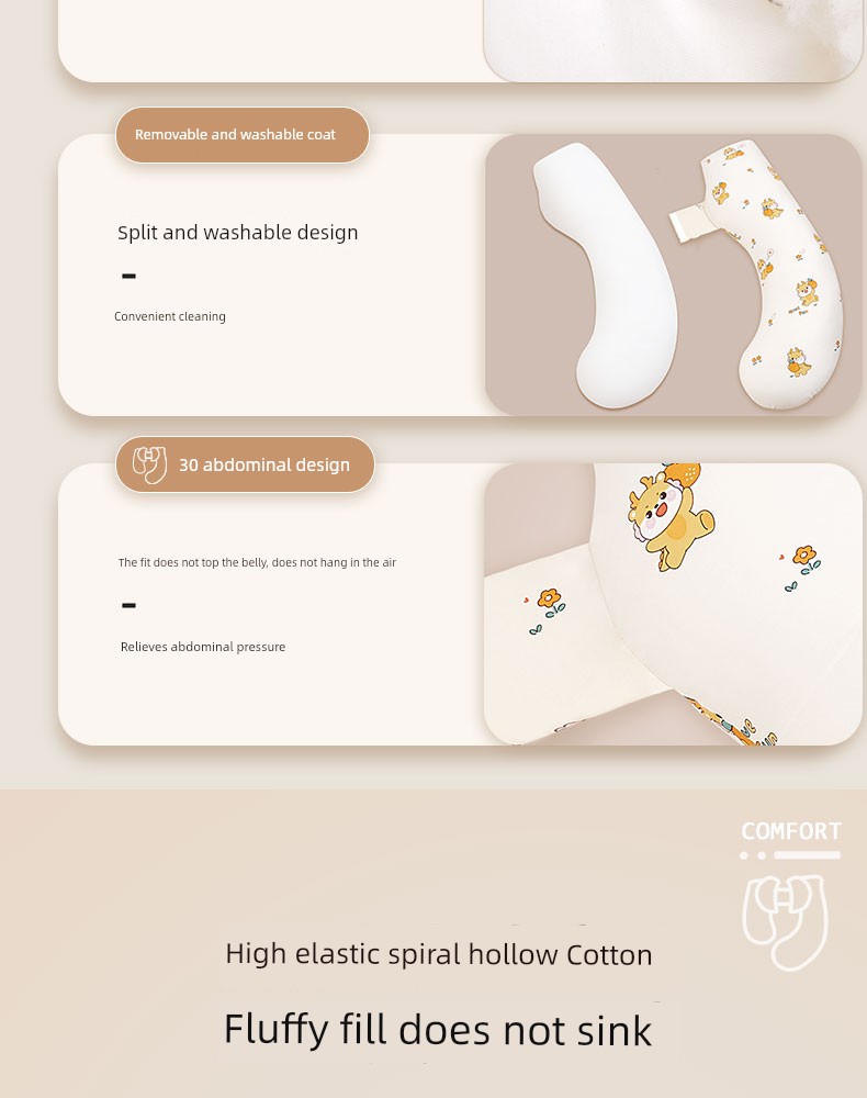 Sleeping Pillow Belly Support Handy Gadget Special Waist Support for Pregnancy — 13