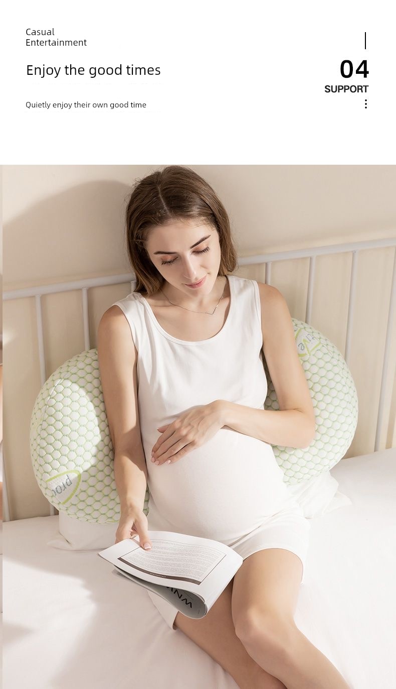 Summer Cool Removable and Washable Pregnancy Pillow Refreshing Non-Stick Pregnant Women Side Sleeping Belly Support Waist Cushion Sleep during Pregnancy — 12