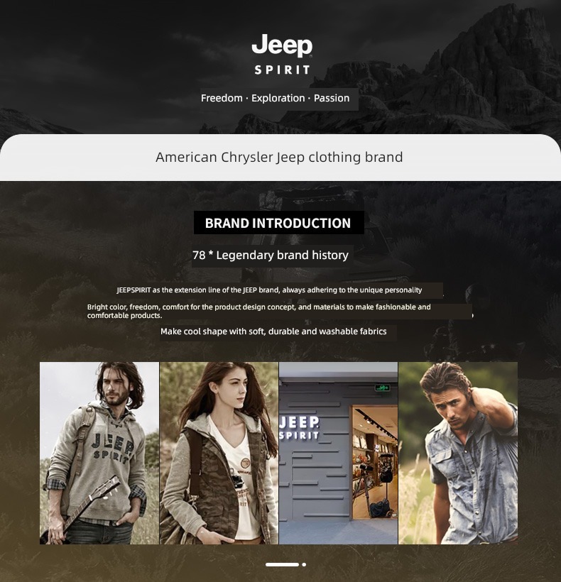 jeep JEEP black Autumn and winter trend Jeans