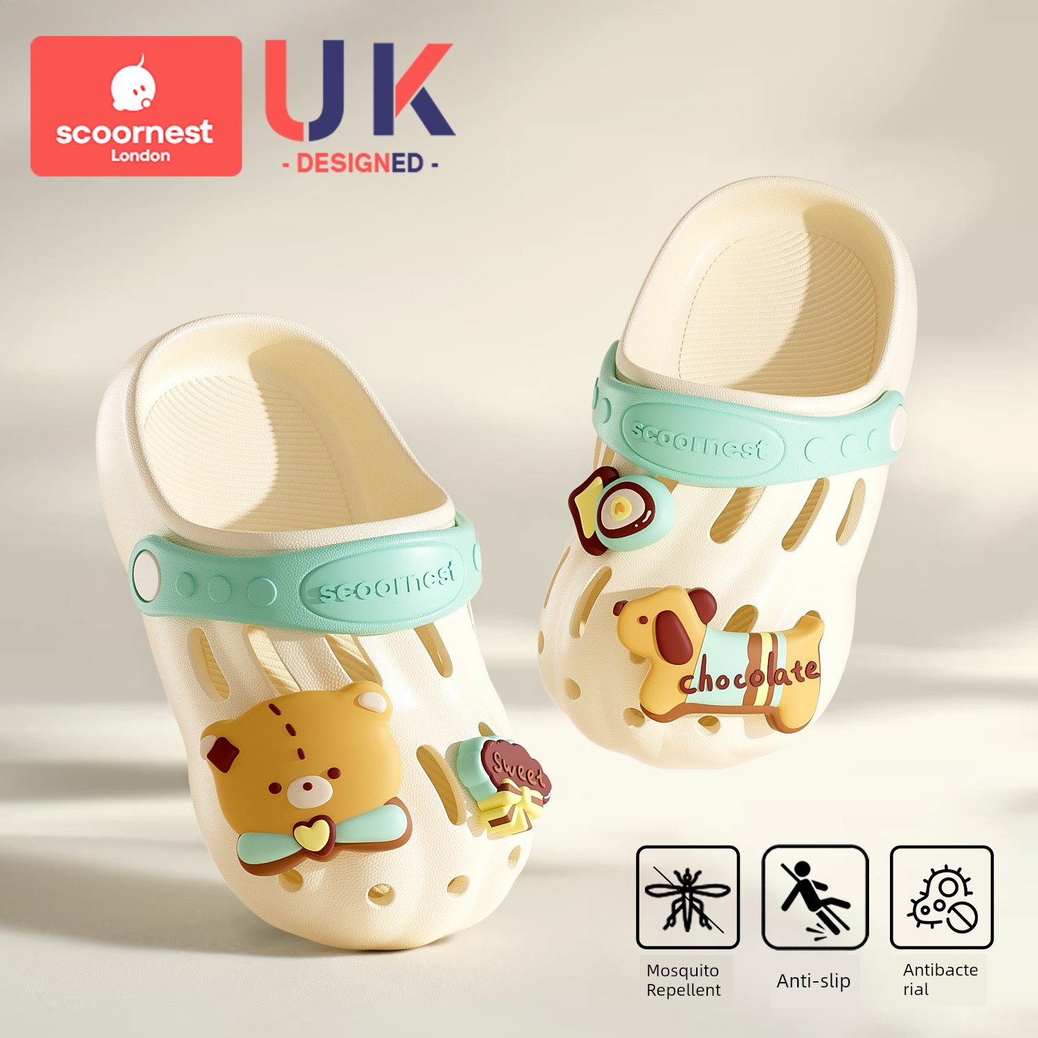 Kechao Kidsren's Clogs Summer Boys' Sandals Indoor Home Bathing Baby Beach Slippers Non-Slip Girls' Slippers — 5