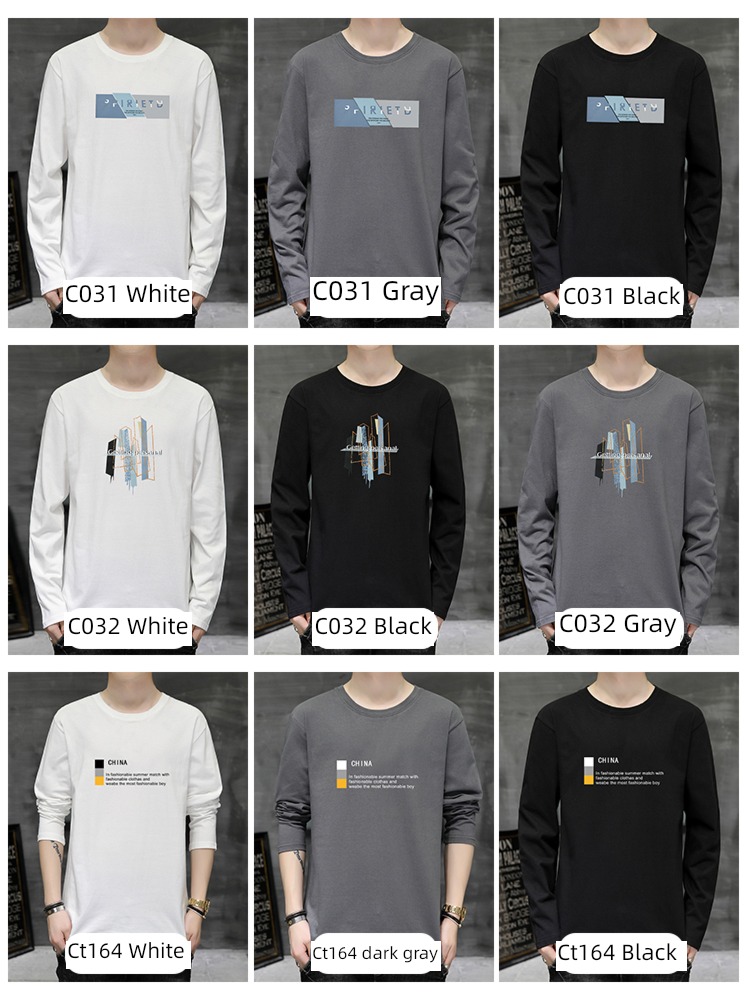Inner lap man Undershirt Autumn clothes Sweater Long sleeve T-shirt