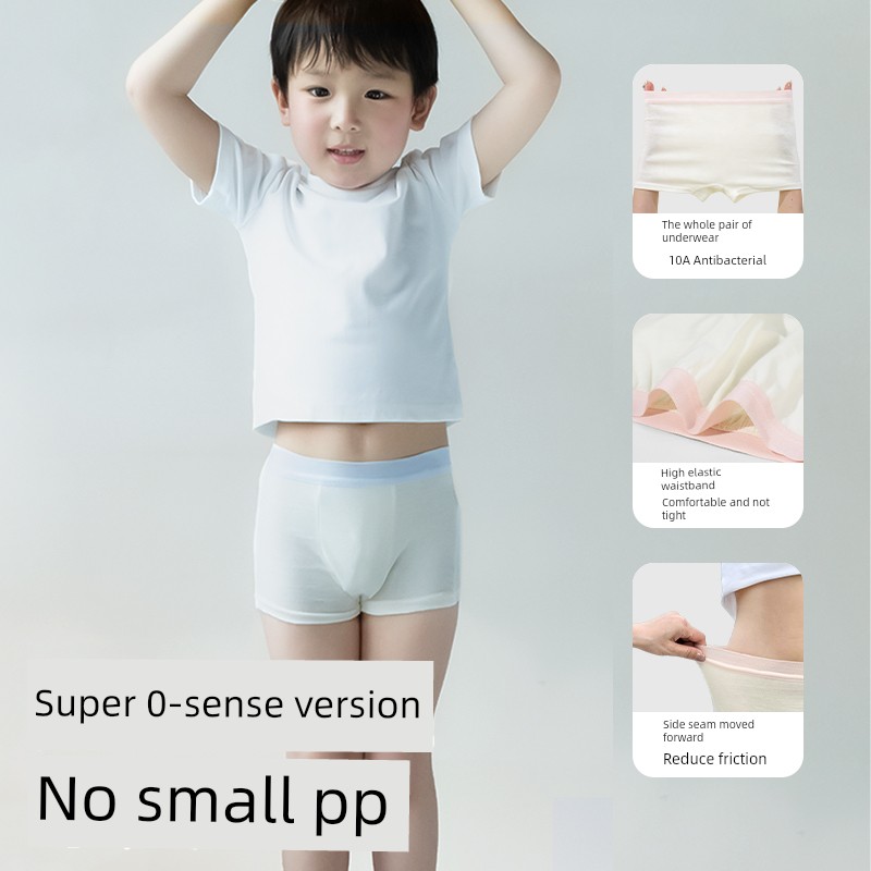 Children's Disposable Underwear for Girls and Boys, Pure Cotton, Sterile, Boxer Style, Daily Use, Women's Travel Shorts, Individually Packaged