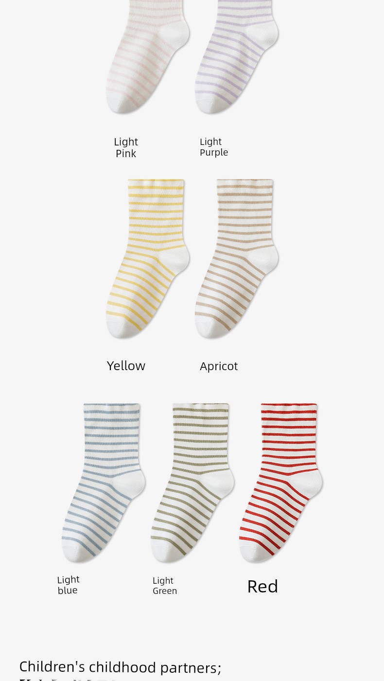 Catman Kidsren's Sleep Socks for Sleeping in Air-Conditioned Rooms, Summer-Specific Anti-Cold Socks for Boys and Girls, Pure Cotton Loose Mid-Calf Socks — 13