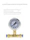 Free shipping Y-40 air pressure gauge air machine pressure measurement and three-way pneumatic quick plug connection PU pipe with 10 kg pressure