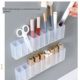 Wall-mounted partition box mirror cabinet storage without hole punching lipstick storage portable eyebrow clip scissor eyebrow pencil brush storage rack