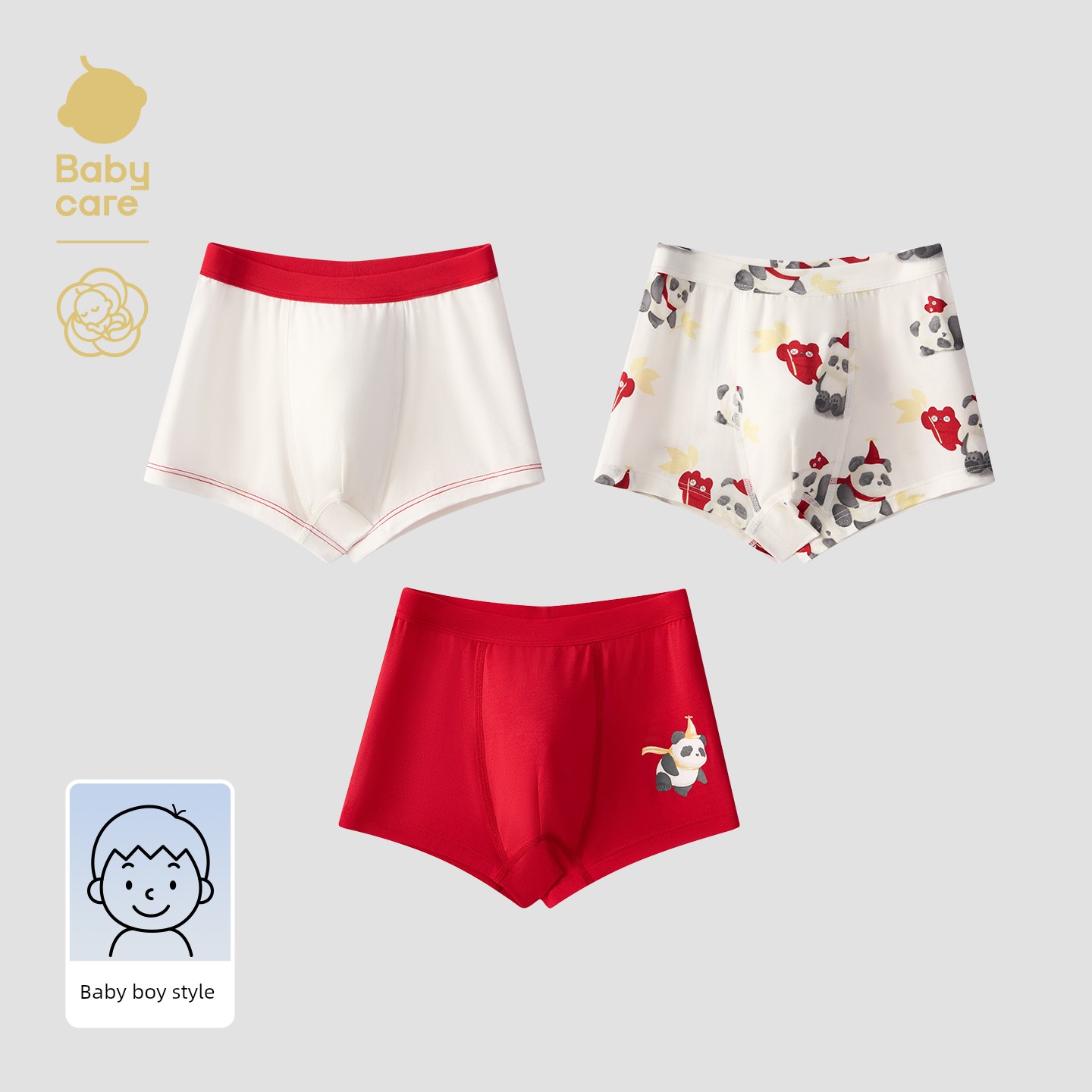 Babycare Girls' Underwear Kidsren's Baby Camellia Type a Underwear Boys' Briefs Boxer Briefs Baby Shorts — 8