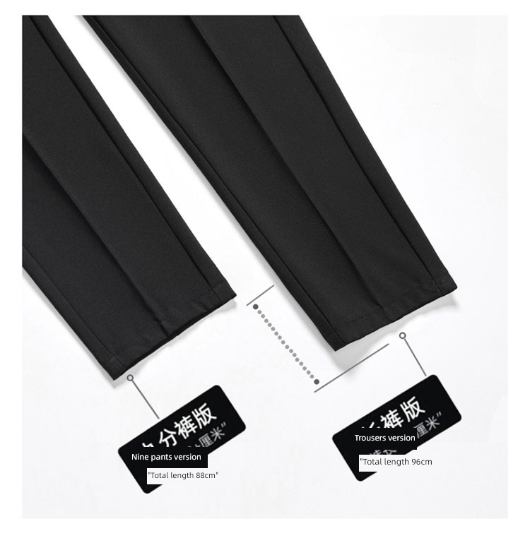handsome Autumn and winter Nine points Thick and solid keep warm Self-cultivation Western-style trousers